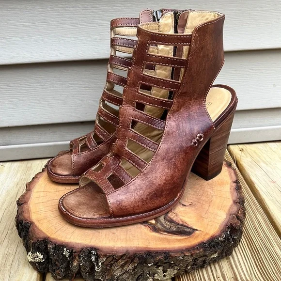 🥳 Host Pick 🥳 - BED|STU OCCAM Peep Toe Heel women size 9.5 - Picture 1 of 16